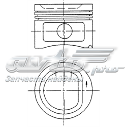 91949610 Kolbenschmidt pistón completo para 1 cilindro, cota de reparación + 0,25 mm