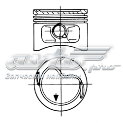 93810610 Kolbenschmidt pistón completo para 1 cilindro, cota de reparación + 0,50 mm