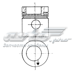 93831600 Kolbenschmidt pistón completo para 1 cilindro, std