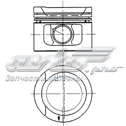 HP9608-000 Horse-power pistón completo para 1 cilindro, std