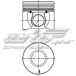 40171600 Kolbenschmidt pistón completo para 1 cilindro, std