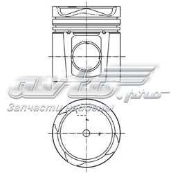 99985600 Kolbenschmidt pistón completo para 1 cilindro, std