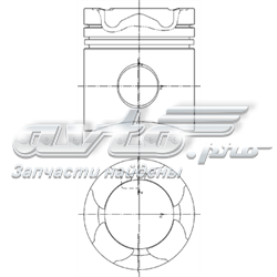 99330600 Kolbenschmidt pistón completo para 1 cilindro, std