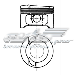 91033610 Kolbenschmidt pistón completo para 1 cilindro, cota de reparación + 0,50 mm