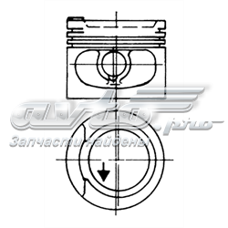 Pistón completo para 1 cilindro, cota de reparación + 0,50 mm 93928620 Kolbenschmidt