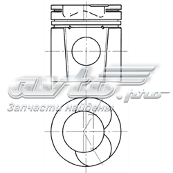 Pistón 94511700 Kolbenschmidt