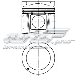94931600 Kolbenschmidt pistón completo para 1 cilindro, std