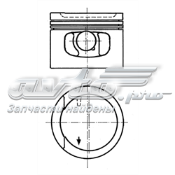 91128600 Kolbenschmidt pistón completo para 1 cilindro, std