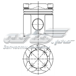 94850600 Kolbenschmidt pistón completo para 1 cilindro, std