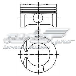 99438610 Kolbenschmidt pistón completo para 1 cilindro, cota de reparación + 0,50 mm