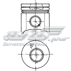 94526630 Kolbenschmidt pistón completo para 1 cilindro, cota de reparación + 0,50 mm