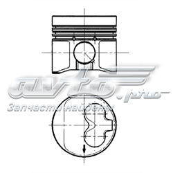 Pistón completo para 1 cilindro, cota de reparación + 1,00 mm 91429630 Kolbenschmidt