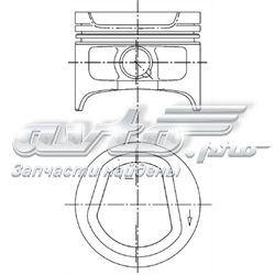 94553600 Kolbenschmidt pistón completo para 1 cilindro, std