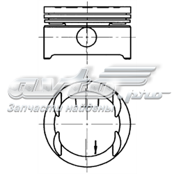 94637600 Kolbenschmidt pistón completo para 1 cilindro, std