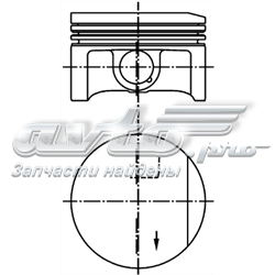 94951600 Kolbenschmidt pistón completo para 1 cilindro, std