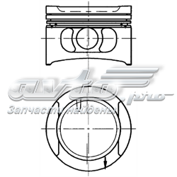 91532620 Kolbenschmidt pistón completo para 1 cilindro, cota de reparación + 0,50 mm