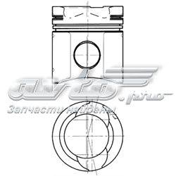 Pistón completo para 1 cilindro, STD 90578600 Kolbenschmidt