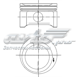 94895630 Kolbenschmidt pistón completo para 1 cilindro, cota de reparación + 0,50 mm