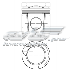 94896600 Kolbenschmidt pistón completo para 1 cilindro, std