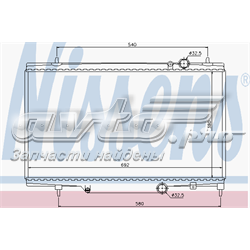 Radiador refrigeración del motor 61296 Nissens