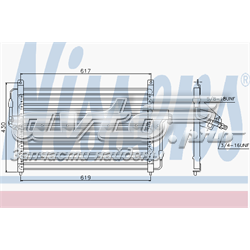 Condensador aire acondicionado 94231 Nissens