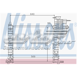 62562 Nissens radiador refrigeración del motor