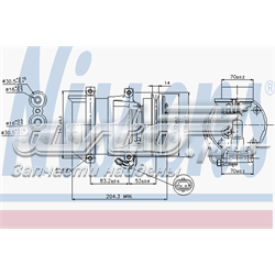 Compresor ac Nissens 89108 precio, desde 97,28 EUR