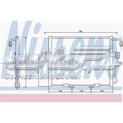 Condensador aire acondicionado 94416 Nissens