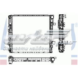 Radiador refrigeración del motor 62628 Nissens