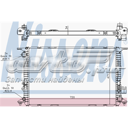 60327 Nissens radiador refrigeración del motor