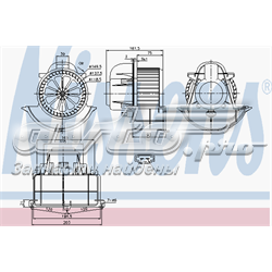 Ventilador habitáculo 87139 Nissens