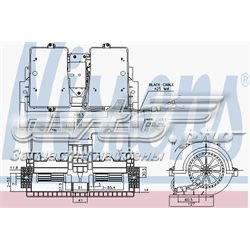 Motor eléctrico, ventilador habitáculo 87140 Nissens