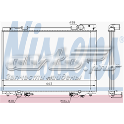 Radiador refrigeración del motor 64745 Nissens