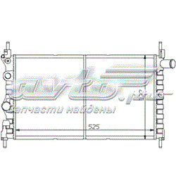 63050 Nissens radiador refrigeración del motor