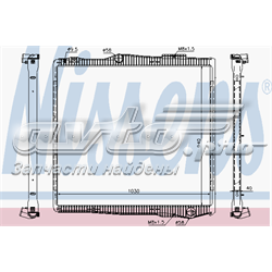 Radiador refrigeración del motor 67290 Nissens