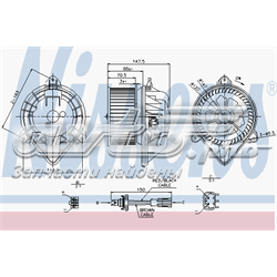 Ventilador de calefacción Nissens 87024 precio, desde 79,53 EUR