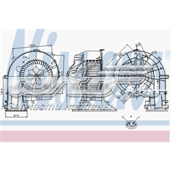 87025 Nissens Ventilador de habitáculo