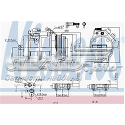 Compresor de aire acondicionado 89606 Nissens