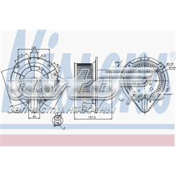 Ventilador habitáculo 87066 Nissens