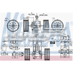 Ventilador habitáculo 87117 Nissens
