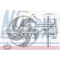 Ventilador del motor 85672 Nissens