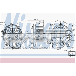 Ventilador habitáculo 87060 Nissens