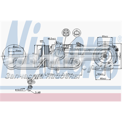 Compresor de aire acondicionado 89394 Nissens