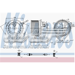 Motor eléctrico, ventilador habitáculo 87052 Nissens