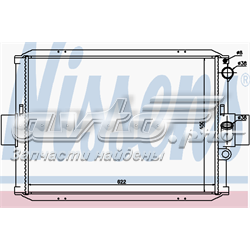 Radiador refrigeración del motor 62287 Nissens