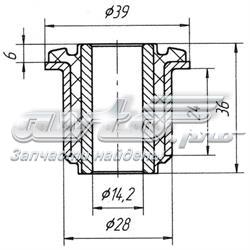 Suspensión, barra transversal trasera, interior 1506 Bcguma