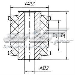 Bloque silencioso Trasero Brazo Trasero Delantero BG1127 Belgum