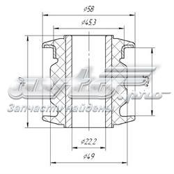 2403 Metgum silentblock de brazo de suspensión delantero superior