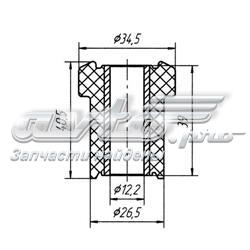 03-07 Metgum silentblock de ballesta delantera