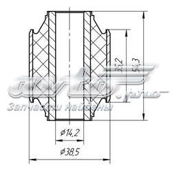 Comprar 0532 Metgum Silentblock del brazo superior de suspensión trasera